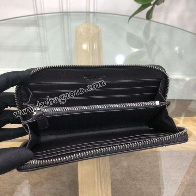 Bottega veneta錢包 寶緹嘉BV拼色款男士長錢包 BV經典款男士拉鏈小手包  gxz1215